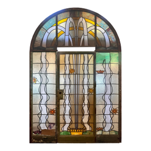 Austin, Texas y.w.c.a. Stained Glass Door Assembly
