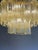 Luxury Italian Clear Amber “Tronchi” Murano Glass Flush Mount in Venini Style For Sale - Image 6 of 6