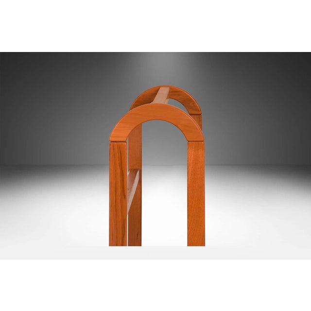 Brown 1970s MidCentury FBJ Mobler Danish Denmark Teak Blanket Stand Rack For Sale - Image 8 of 12