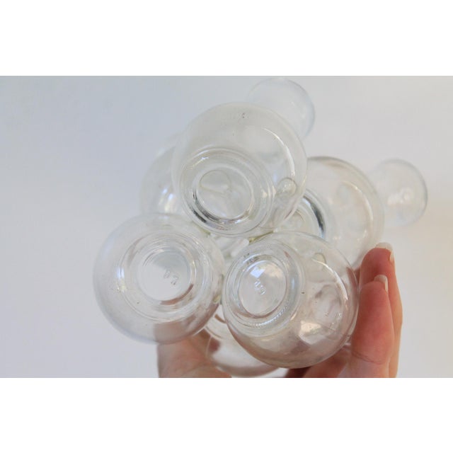 Glass Vintage Glass Propagation Station Vase For Sale - Image 7 of 8