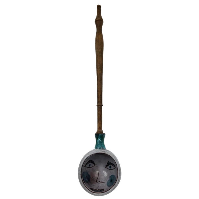 French Ceramic Ladle, 1950s For Sale