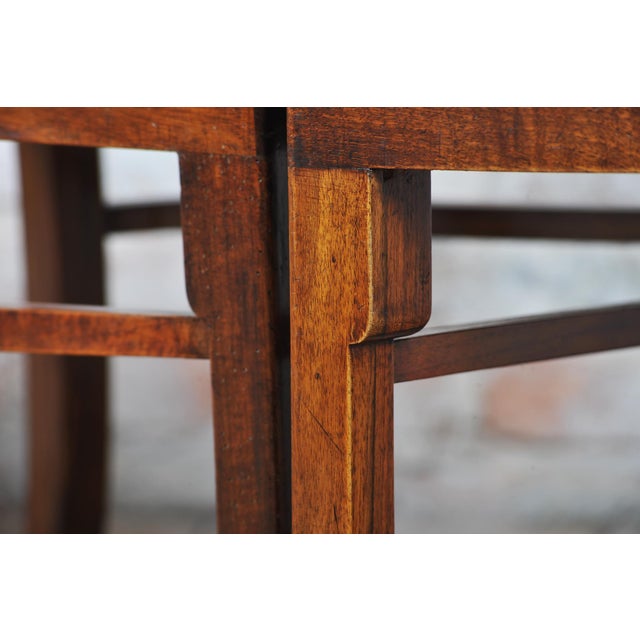 1920s Vintage Art Deco Chairs in Beech and Walnut Veneer, Czech, 1920s, Set of 4 For Sale - Image 5 of 17