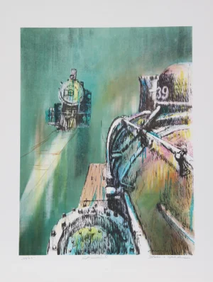 Francis Atlee Caldwell, East West Bound, Lithograph