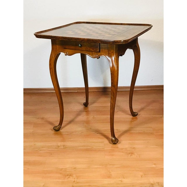 German Baroque Chess Table, 1750 For Sale - Image 4 of 5