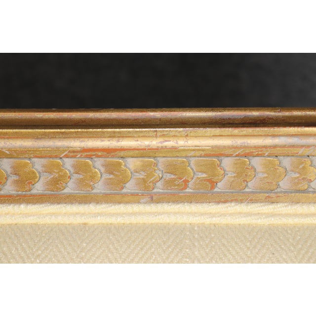 Vintage French Louis XVI Style Carved Gilt Settee C. 1960's For Sale In Philadelphia - Image 6 of 12