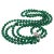 Art Deco Green Onyx Double-Strand Necklace With Sterling Silver Leopard Clasp For Sale - Image 3 of 5