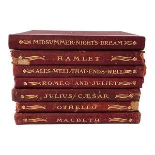 Antique Shakespeare Book Set, 1901 University Society Edition For Sale
