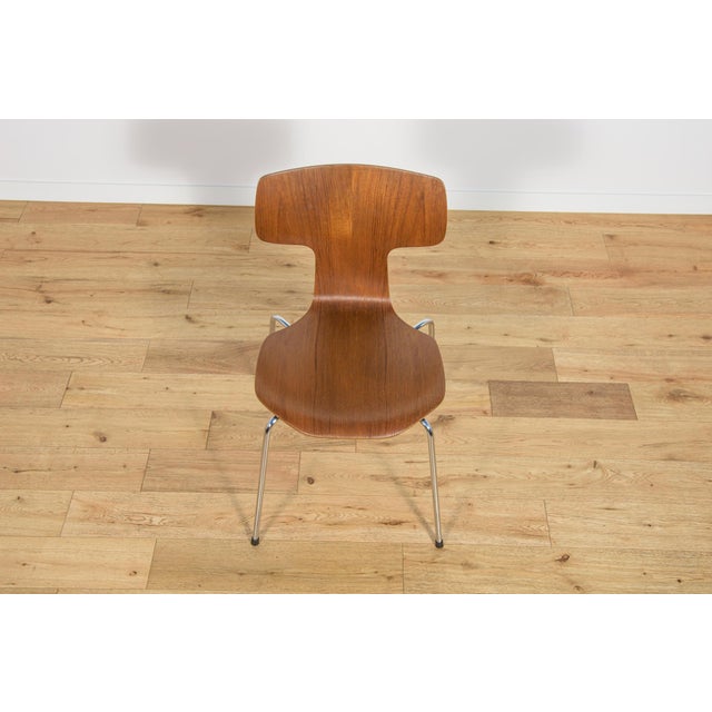 Model 3103 Dining Chairs by Arne Jacobsen for Fritz Hansen, 1970s, Set of 4 For Sale - Image 11 of 18