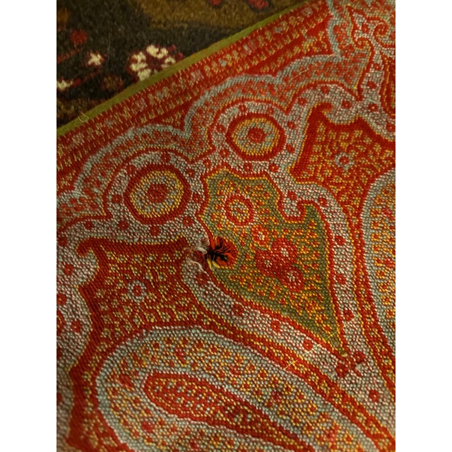 Antique Indian Paisley Shawl Throw [Tv] For Sale - Image 11 of 12