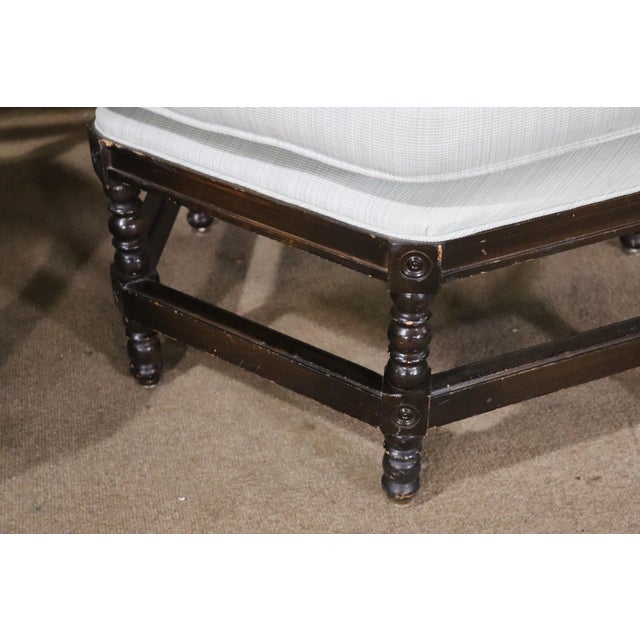 Spanish Revival Mid 20th Century Pair of Antique Corner Chairs - 2 Pieces For Sale - Image 3 of 9