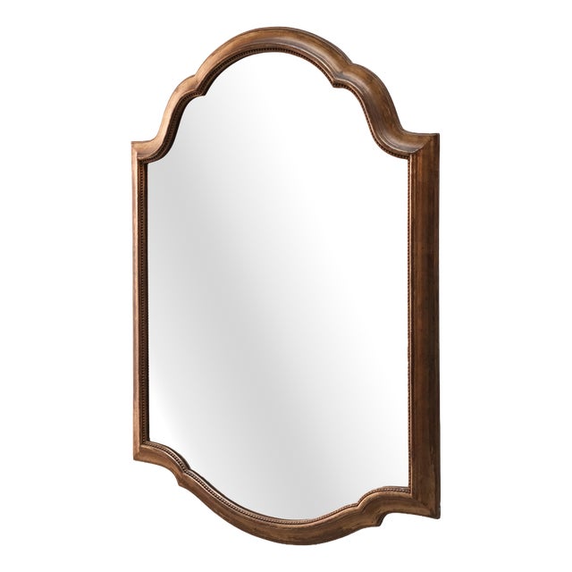 Large French Wall Mirror in Wood For Sale