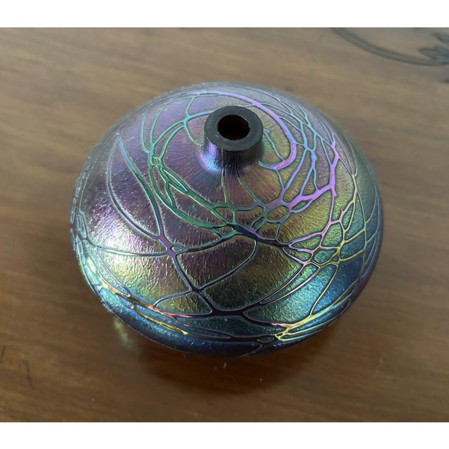 Art Nouveau Spinning Top Vase by Johann Loetz, 1920s For Sale - Image 10 of 16