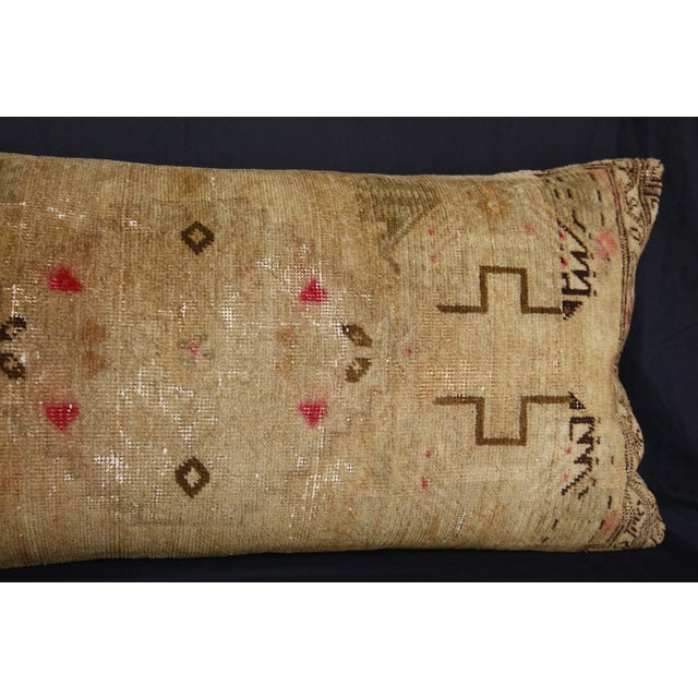 Textile Handmade Turkish Soft Color Tones Rug Pillow Cvoer -17'' X 36'' For Sale - Image 7 of 14