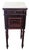 Antique French 1920s Marble Top Nightstand Mahogany Bedside Cabinet For Sale - Image 11 of 18