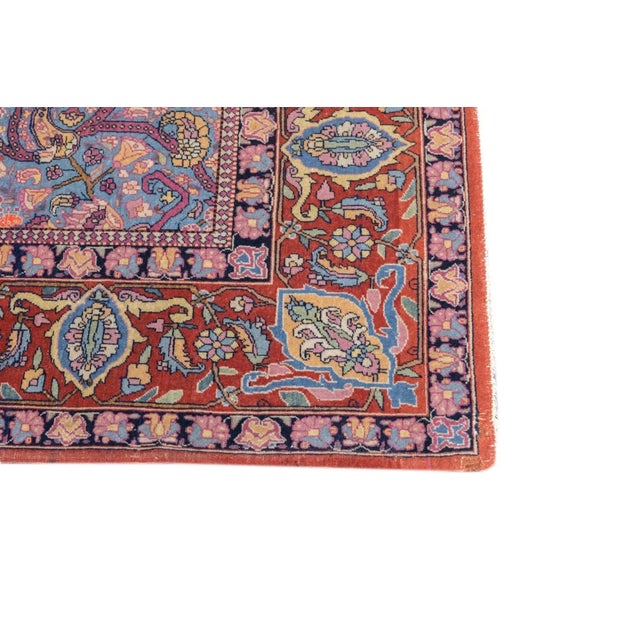 19th Century Tehran Rug 4'4'' X 6'9'' For Sale - Image 5 of 12