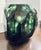 Modern Revelation Modern Large Emerald Green Faceted Glass Vase For Sale - Image 3 of 3