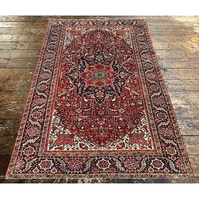 Antique Heriz Rug, 1920s For Sale - Image 4 of 18