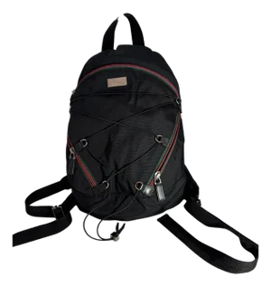 Gucci Vintage Black Nylon , Small Eden Day Back Pack Black, Made in Italy
