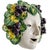 Hollywood Regency Vintage Italian Glazed Terracotta Bacchus Wall Mask For Sale - Image 3 of 6