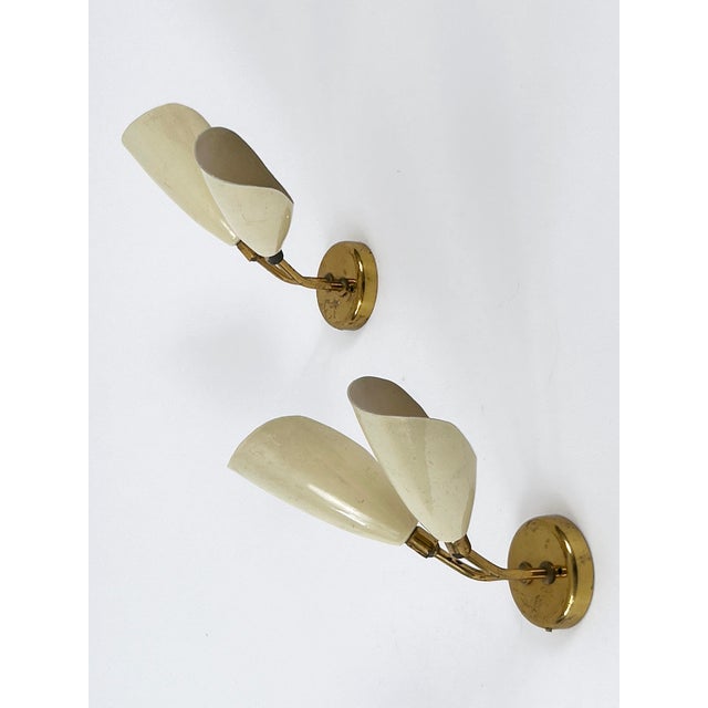 Mid-Century Modern Wall Lamps, Italy, 1950s, Set of 2 For Sale - Image 10 of 18