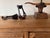 English Vintage Custom Forged Iron and Copper Western Horse Saddle Stirrups, Set of 2 For Sale - Image 3 of 9