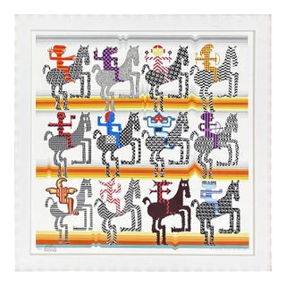 Pedro Friedeberg, Amazonas Odiosonas, Hand Signed Serigraph, Custom Framed, Edition of 24 For Sale