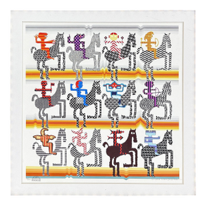 Pedro Friedeberg, Amazonas Odiosonas, Hand Signed Serigraph, Custom Framed, Edition of 24