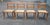 A Set of four Early 20th C. Payne Furniture Duncan Phyfe style Ladder Back Upholstered side Chairs. Measure 19" in width,...