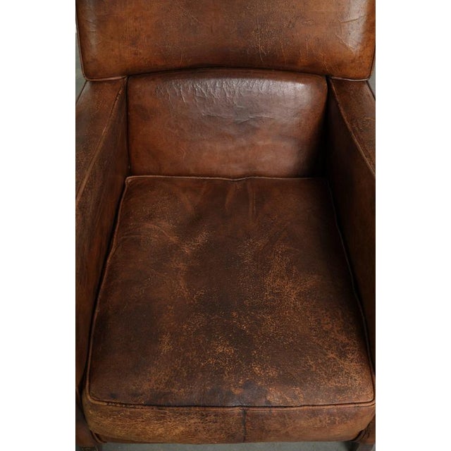 2000 - 2009 Vintage Industrial Sheepskin Lounge Chairs, Set of 2 For Sale - Image 5 of 14