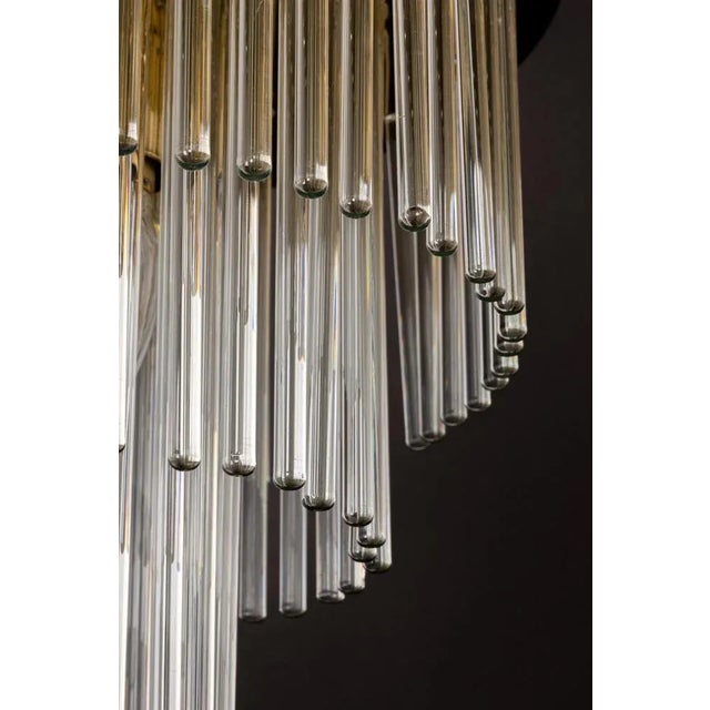 Petite Crystal Glass Rod Pendant Light, Germany, 1970s For Sale - Image 11 of 12