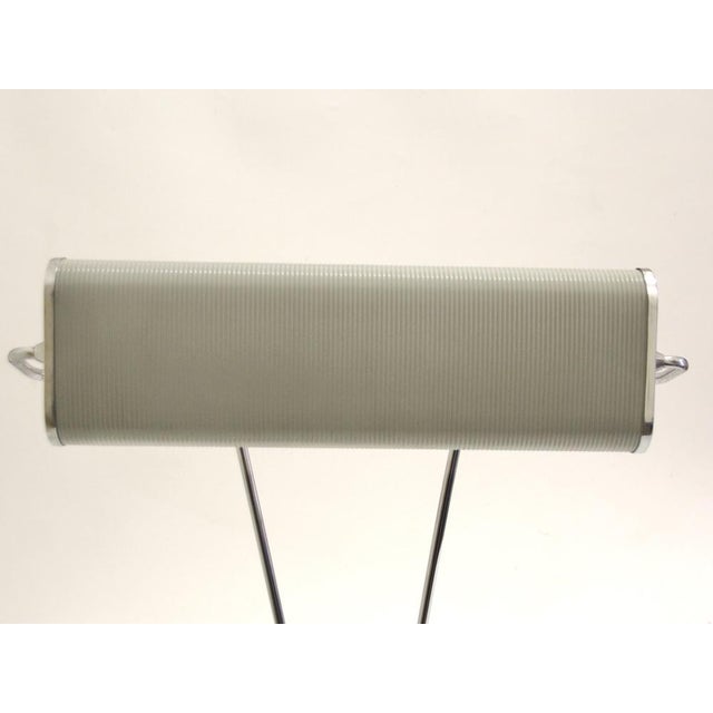 Gray Art Deco French Grey and Chromed Table Lamp by Eileen Gray for Jumo, 1940s For Sale - Image 8 of 17