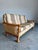 Vintage Danish Brutalist Henning Kjaernulf Style 3 seat sofa. Light cream wool upholstery with traditional Scandinavian...