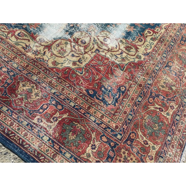 Early 1960's Turkish Handmade Area Rug - 136" X 188" For Sale - Image 4 of 9