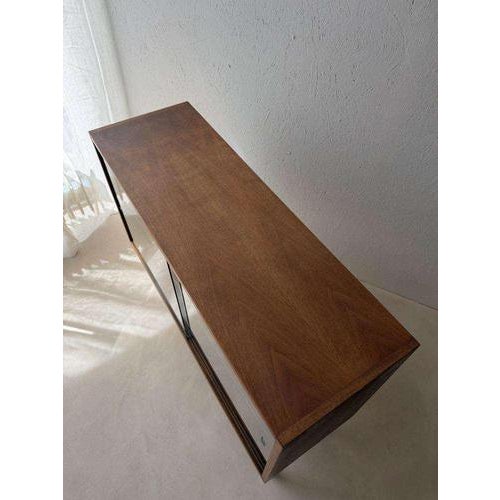 Walnut Display Cabinet with Smoked Glass, 1960s For Sale - Image 9 of 12