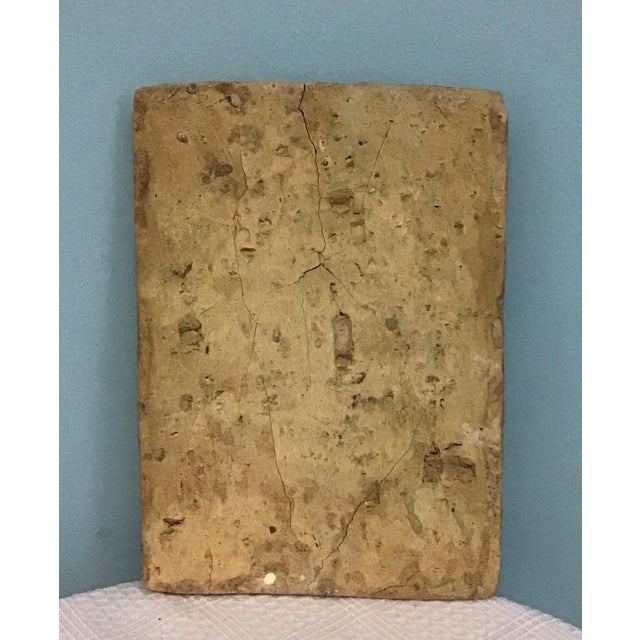 Ceramic Antique 19th-Century Persian Qajar Dynasty Polychrome Tile – Falconer on Horseback For Sale - Image 7 of 7