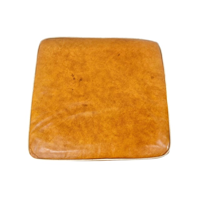 Vintage Ralph Lauren Style Leather Club Chair & Ottoman For Sale - Image 9 of 9