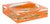 Tiger Seeing Double Orange Acrylic Candy Catchall Dish, Small For Sale