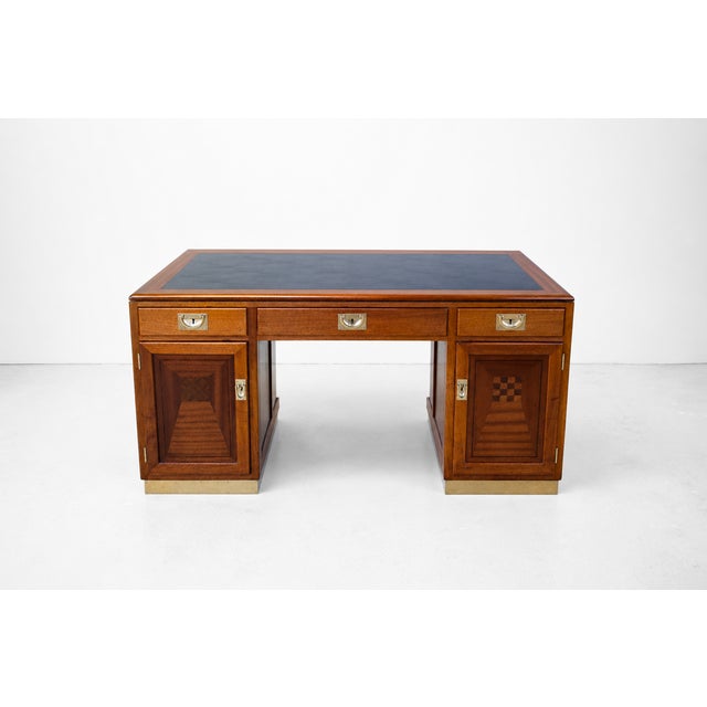 Metal Art Nouveau Gentlemans Study by Julius & Josef Herrmann for Maximilian Rossipaul, 1911, Set of 3 For Sale - Image 7 of 18