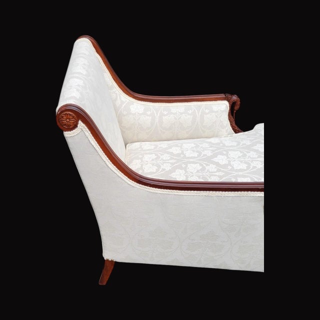 1940s Mahogany Large Lounge Armchair For Sale - Image 9 of 12