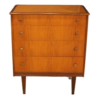 Circa 1960s Mid Century Modern English Chest of Drawers by Homeworthy For Sale