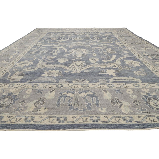Contemporary Contemporary Turkish Oushak Rug, 09'11 X 14'00 For Sale - Image 3 of 10