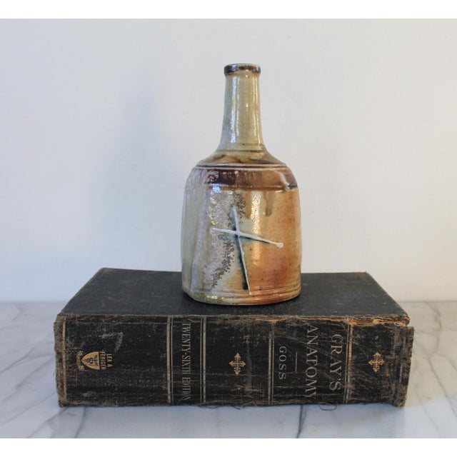 Mid-Century Modern Vintage Studio Art Pottery Vase For Sale - Image 3 of 8