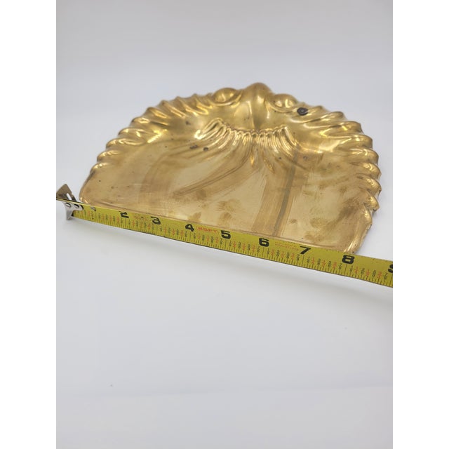Antique English Art Nouveau Brass Crumb Tray by Joseph Sankey & Sons For Sale In Mobile - Image 6 of 11