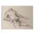 1990s Ron Yrabedra Male Nude Figure Drawing For Sale