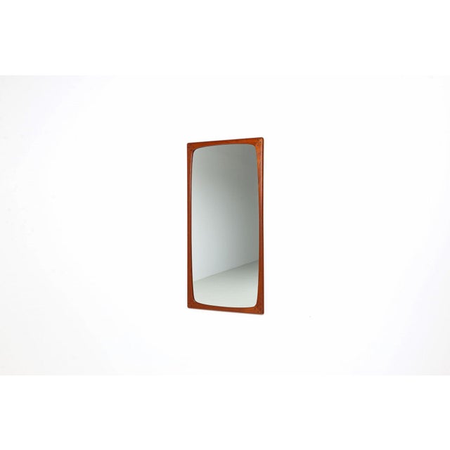 Scandinavian Rectangular Wall Mirror in Teak, 1960 For Sale - Image 4 of 10
