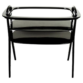 Serving Table with Removable Glass Top, 1950s For Sale