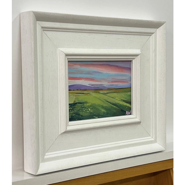 Miniature Landscape of the East Coast of the Scottish Highlands by Contemporary British Artist Angela Wakefield. Brora...