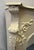 Beige Architectural Salvage Antique French Fireplace Mantel With Cherub and Foliate Details For Sale - Image 8 of 18