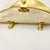 American Mid-Century Federal Arts & Crafts Old Gold Matte Finish Firewood Holder With Paw Feet. For Sale - Image 3 of 11