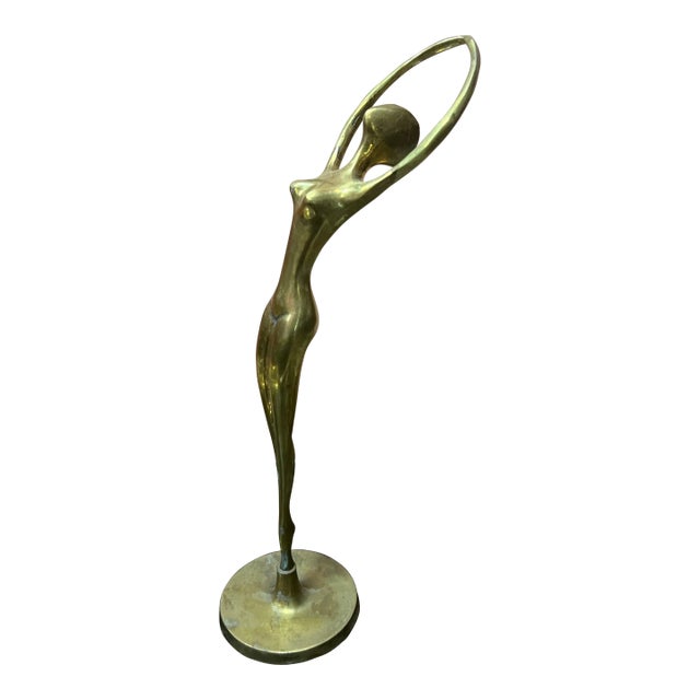 1960s Vintage Brass Ballerina For Sale